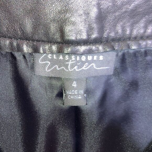 Classiques Entier Leather Pants Woman’s Size 4 - Picture 4 of 9